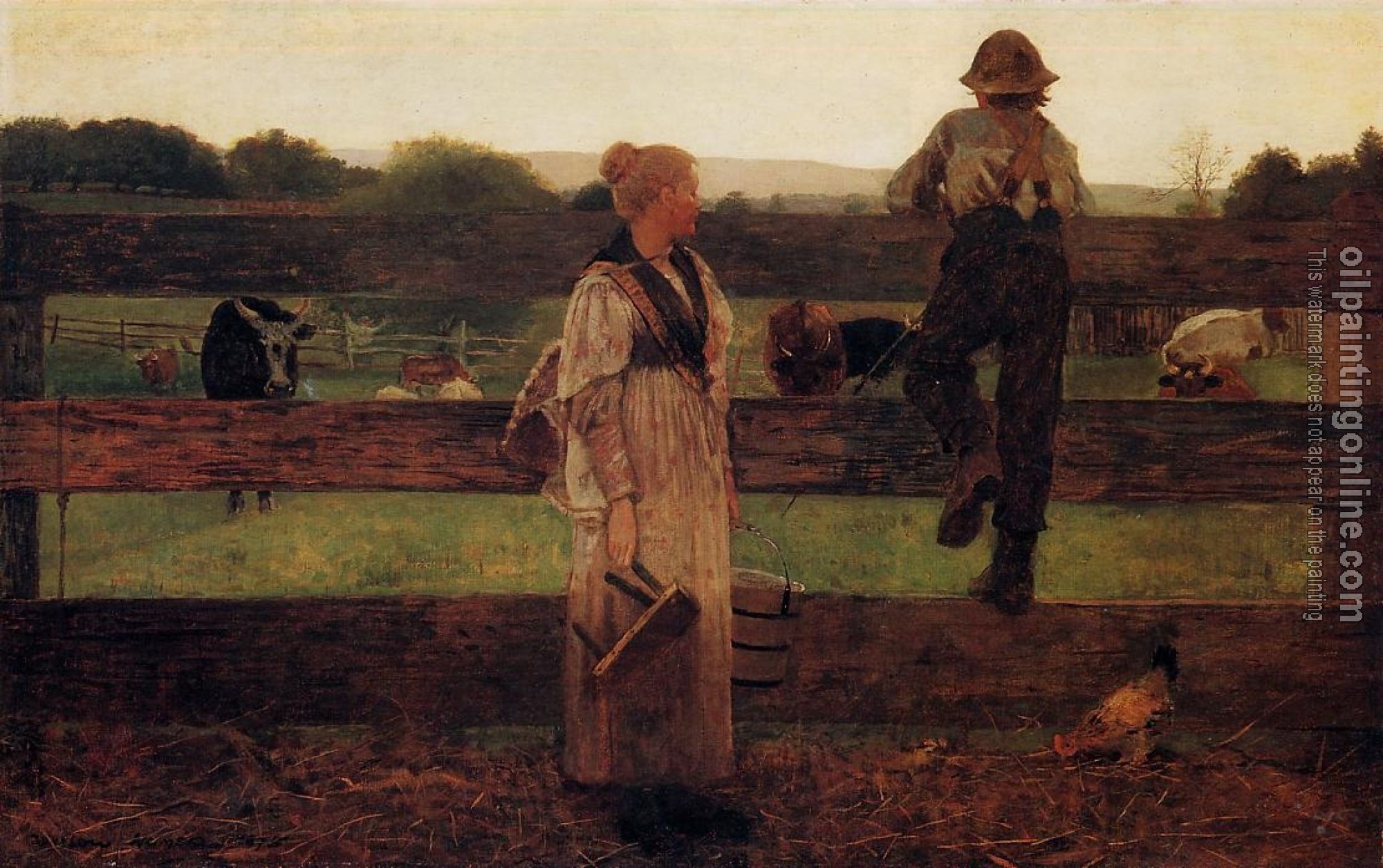 Homer, Winslow - Milking Time